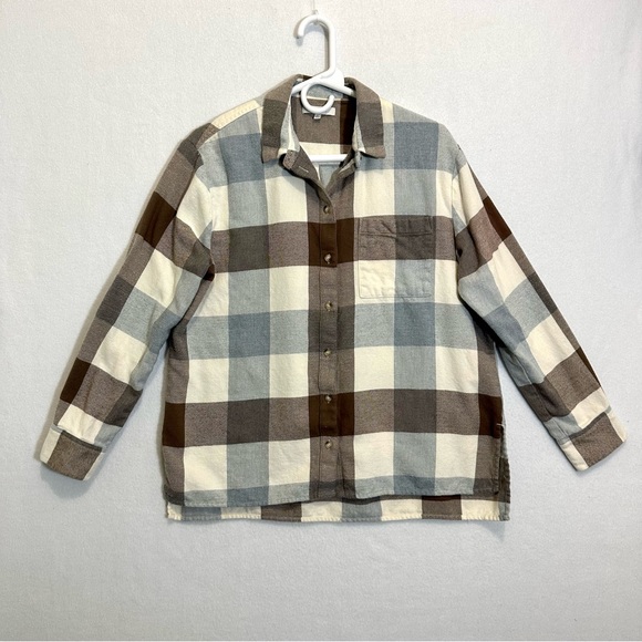 Madewell Tops - Madewell Women Flannel Plaid Shirt Size M